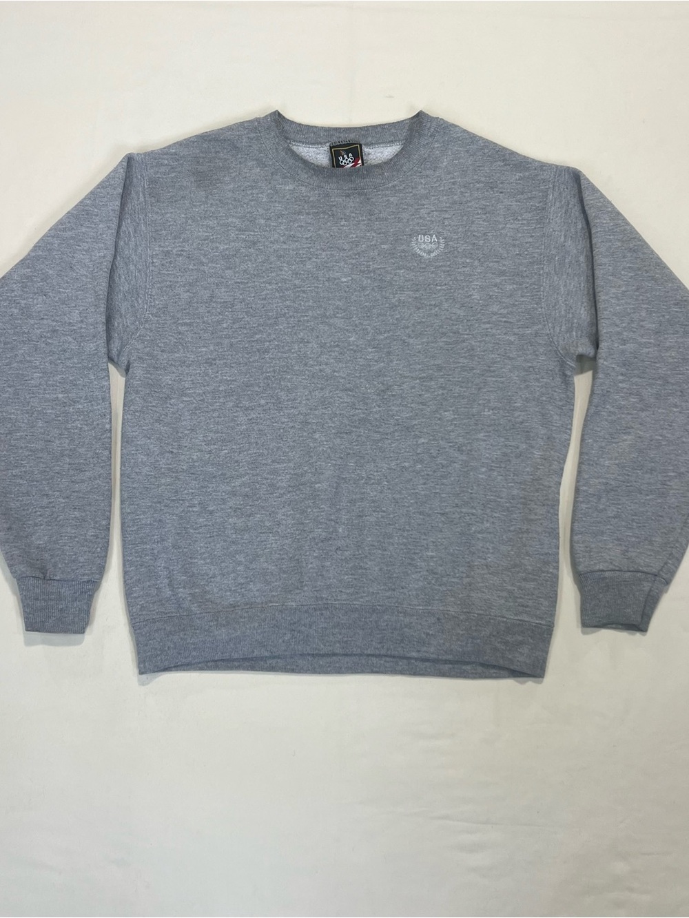 Vintage Olympic JCPenny Crewneck Sweatshirt in Heather Gray